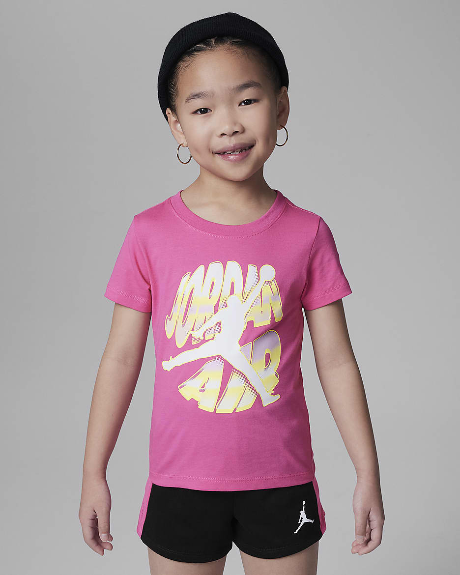 Conjunto de shorts para ninos talla pequena Jordan Air Stacked. Nike MX